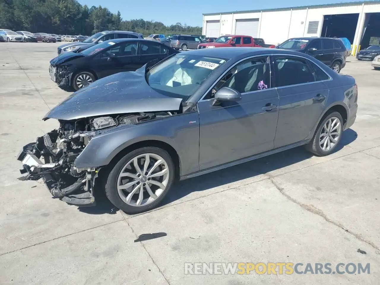 1 Photograph of a damaged car WAUENAF49KN006437 AUDI A4 2019