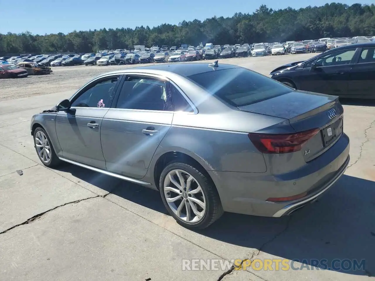 2 Photograph of a damaged car WAUENAF49KN006437 AUDI A4 2019