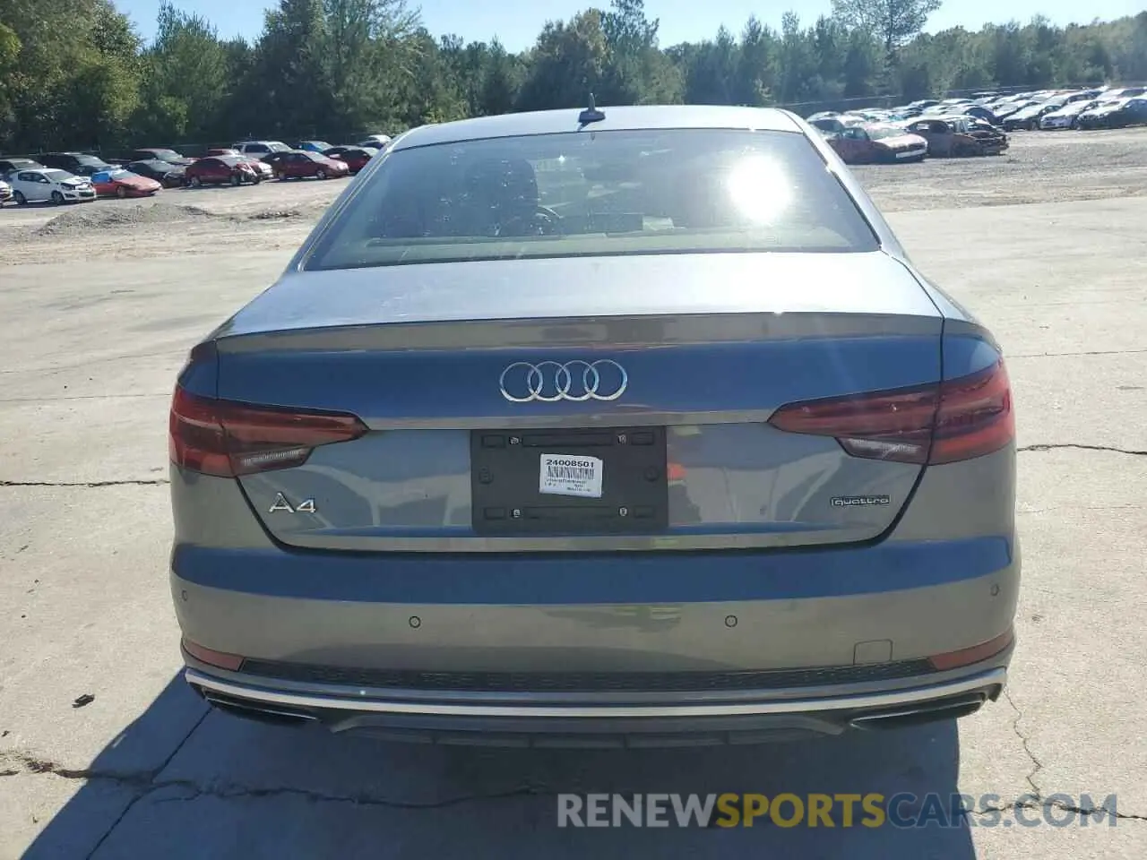 6 Photograph of a damaged car WAUENAF49KN006437 AUDI A4 2019
