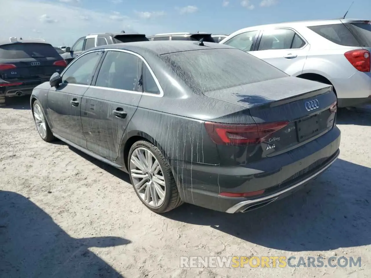2 Photograph of a damaged car WAUENAF49KN013596 AUDI A4 2019