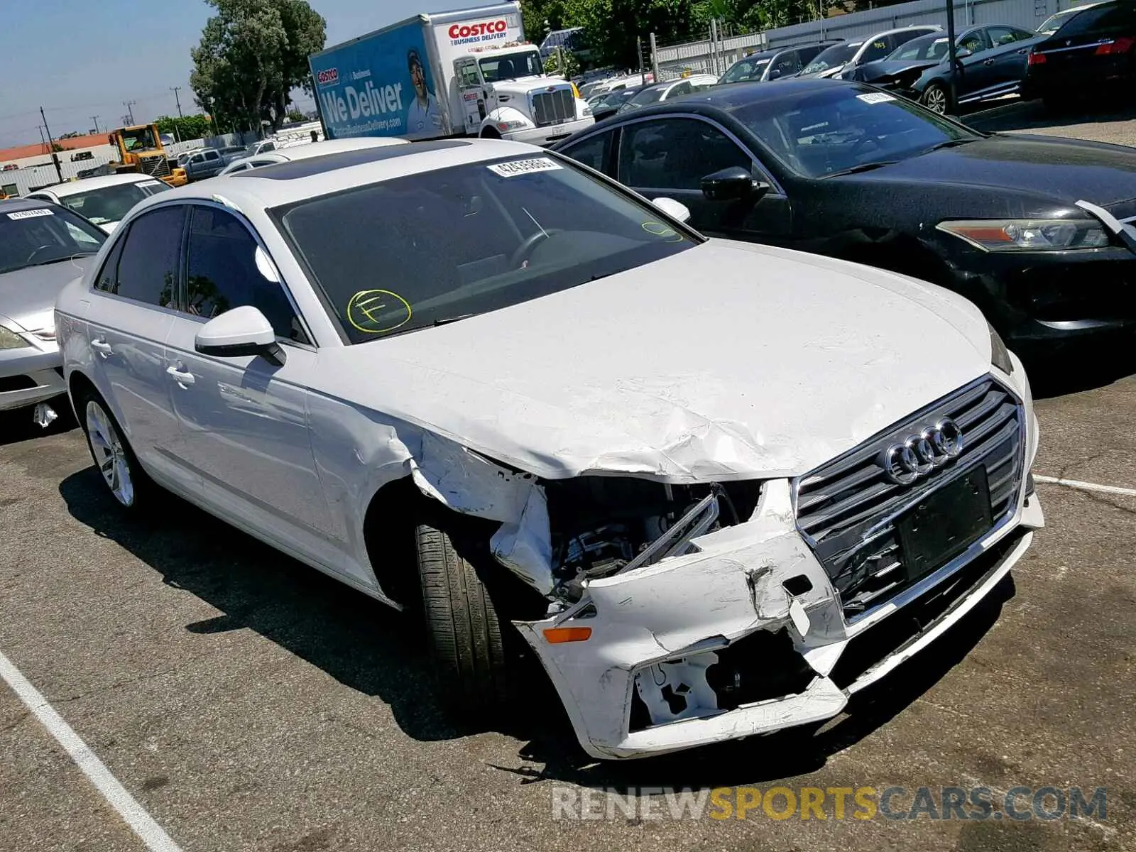 1 Photograph of a damaged car WAUGMAF40KN004703 AUDI A4 2019