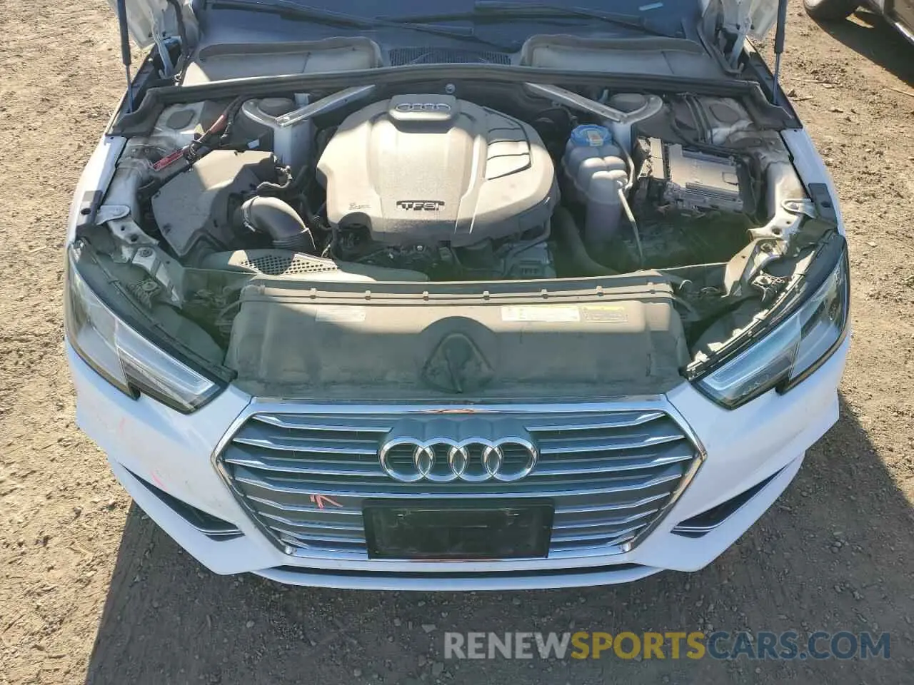 11 Фотография поврежденного автомобиля WAUGMAF41KA037328 AUDI A4 2019