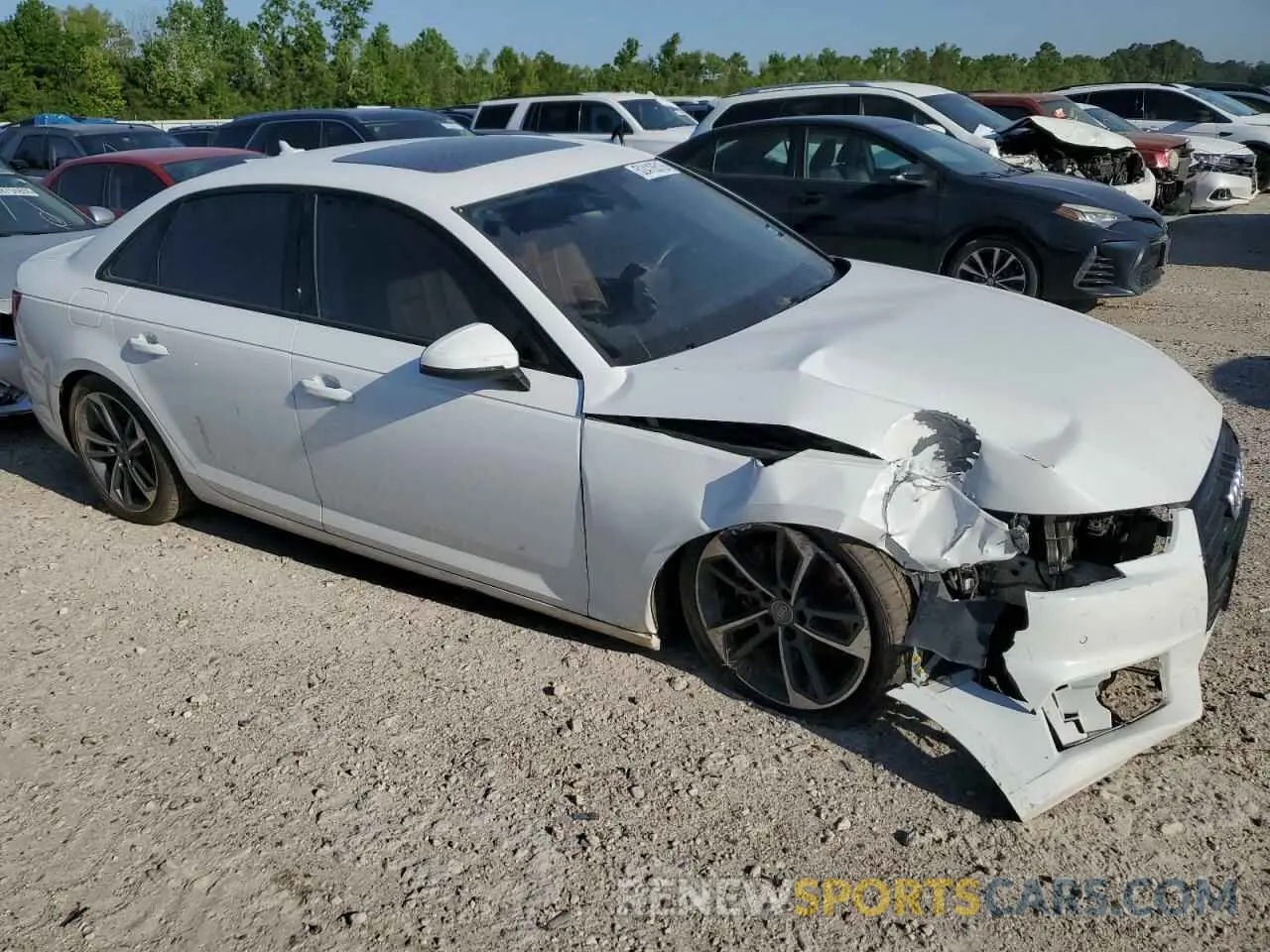 4 Фотография поврежденного автомобиля WAUGMAF41KA106468 AUDI A4 2019