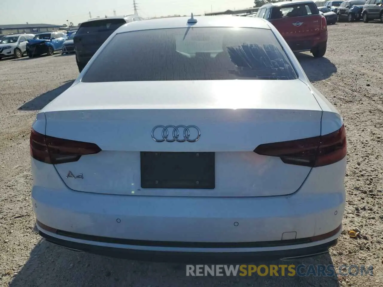 6 Фотография поврежденного автомобиля WAUGMAF41KA106468 AUDI A4 2019