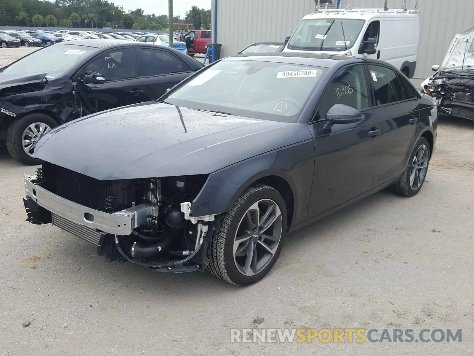 2 Photograph of a damaged car WAUGMAF41KA110357 AUDI A4 2019