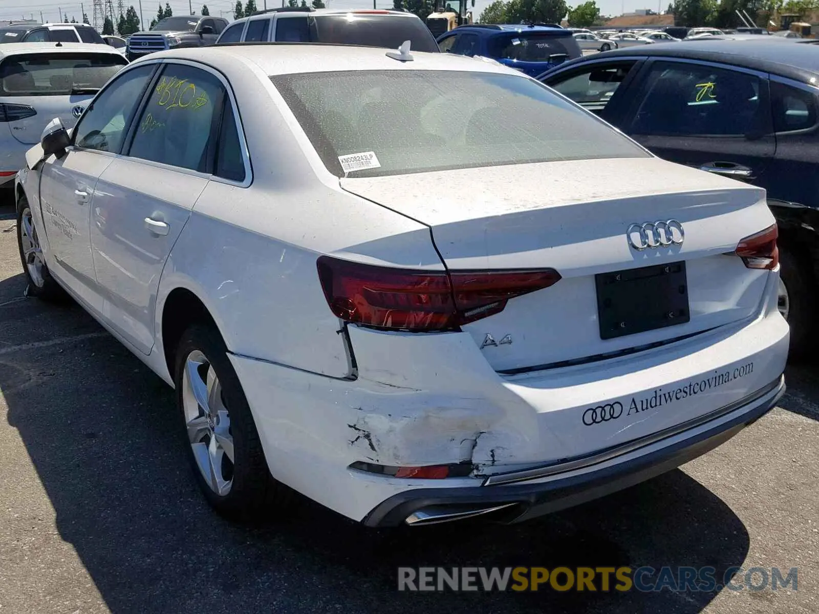 3 Photograph of a damaged car WAUGMAF41KN008243 AUDI A4 2019