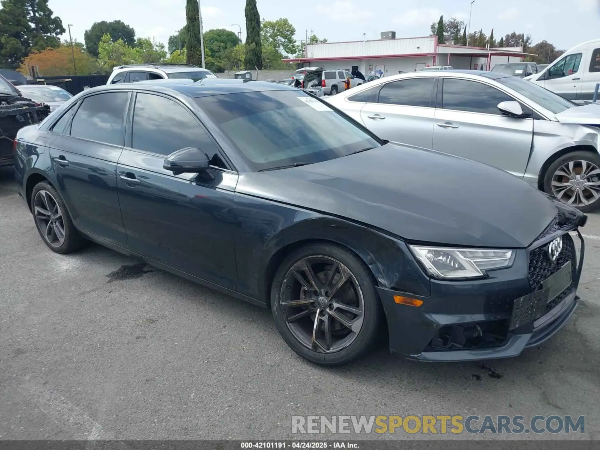1 Photograph of a damaged car WAUGMAF41KN018299 AUDI A4 2019