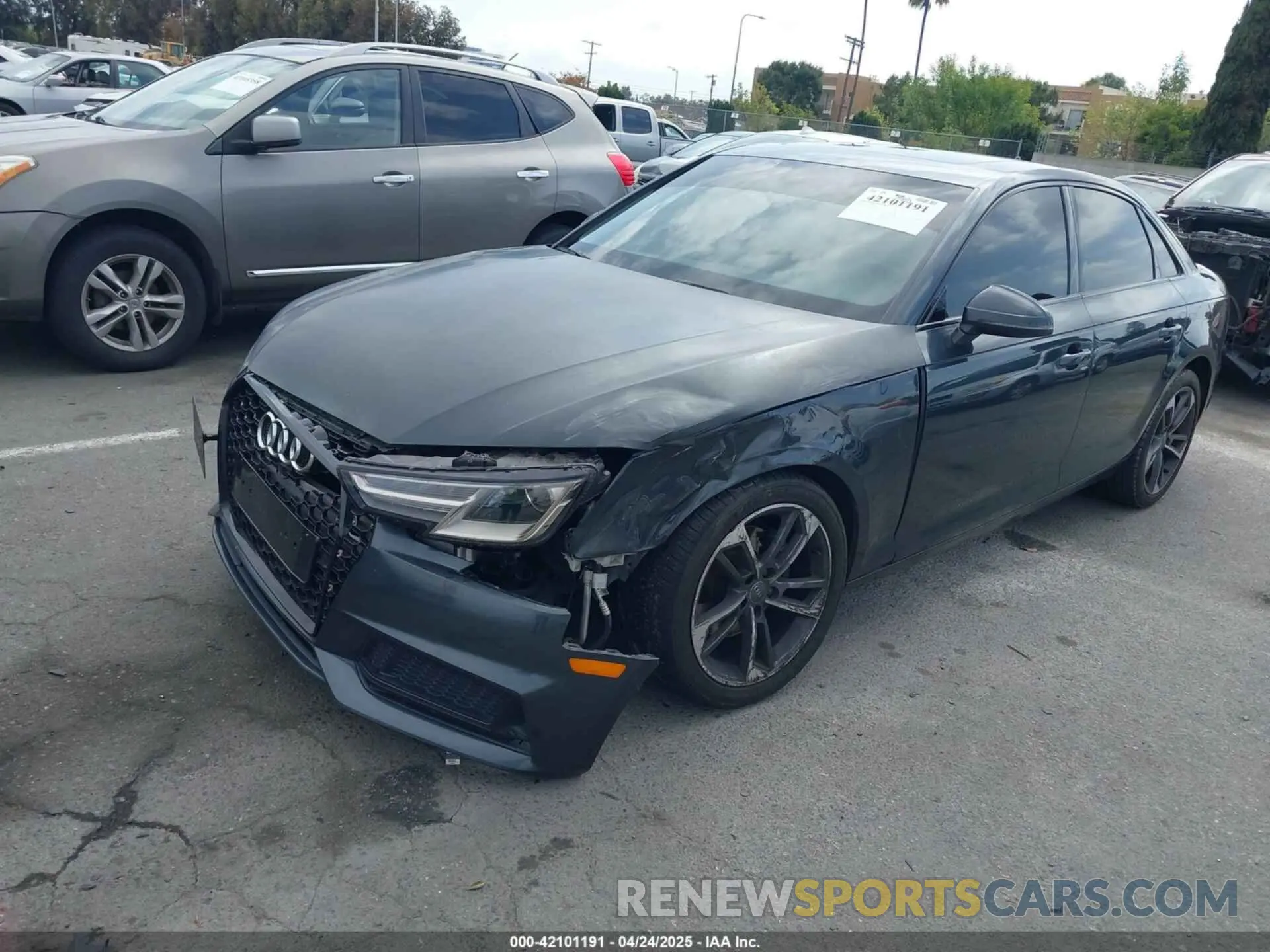 2 Photograph of a damaged car WAUGMAF41KN018299 AUDI A4 2019