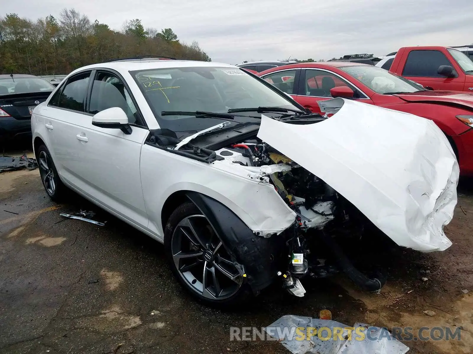 1 Photograph of a damaged car WAUGMAF42KN017520 AUDI A4 2019