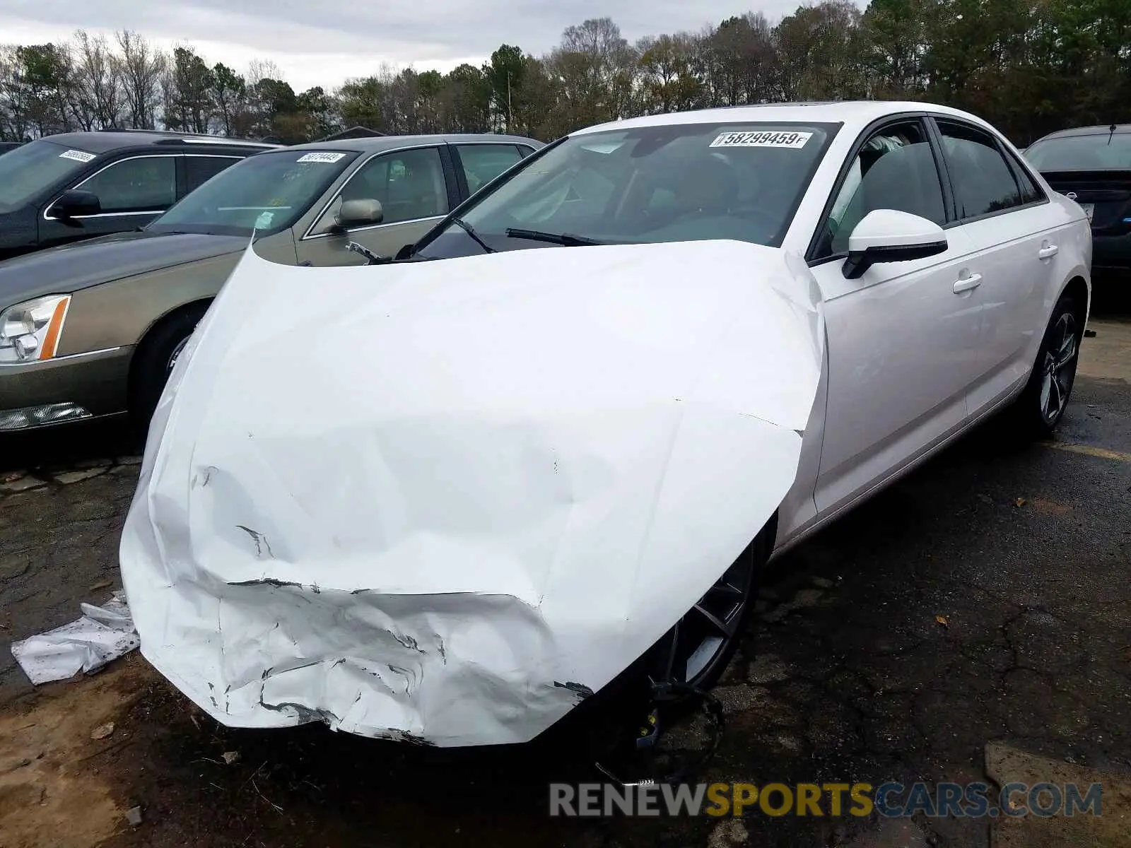 2 Photograph of a damaged car WAUGMAF42KN017520 AUDI A4 2019