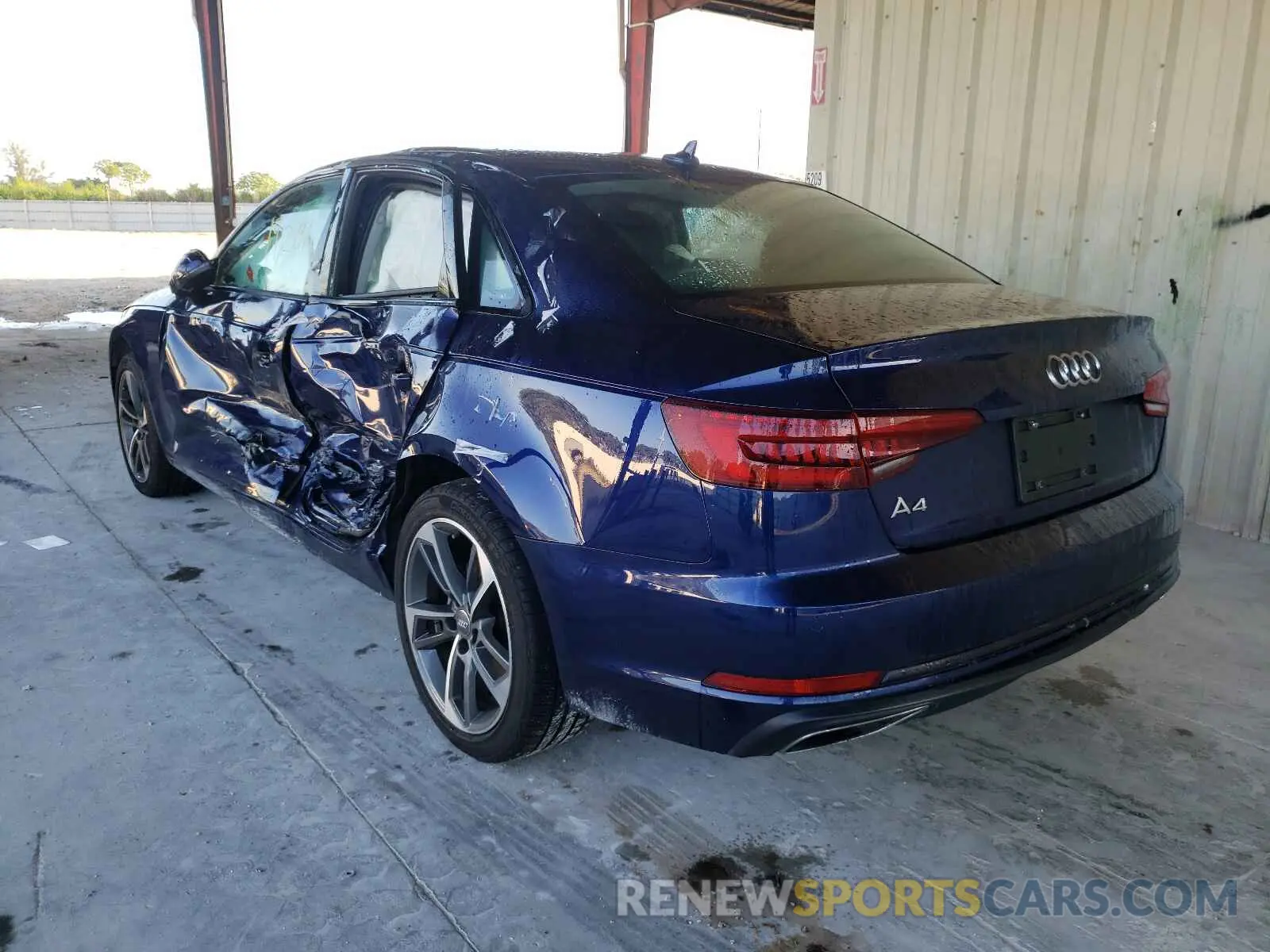 3 Фотография поврежденного автомобиля WAUGMAF43KA107802 AUDI A4 2019