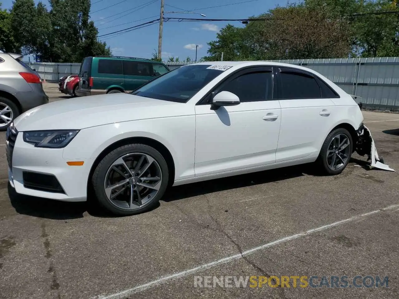 1 Фотография поврежденного автомобиля WAUGMAF46KN017598 AUDI A4 2019