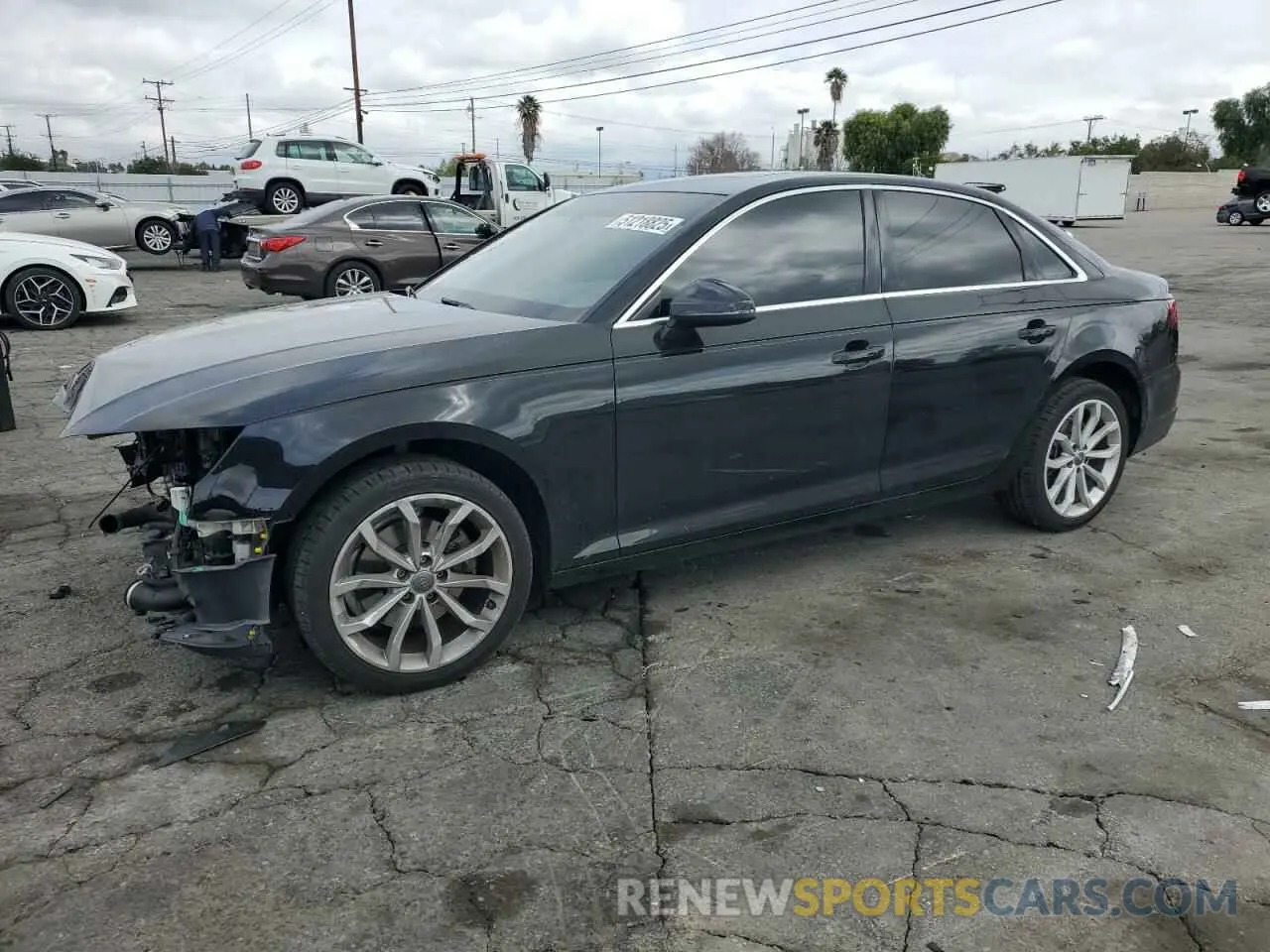 1 Photograph of a damaged car WAUGMAF47KN010417 AUDI A4 2019