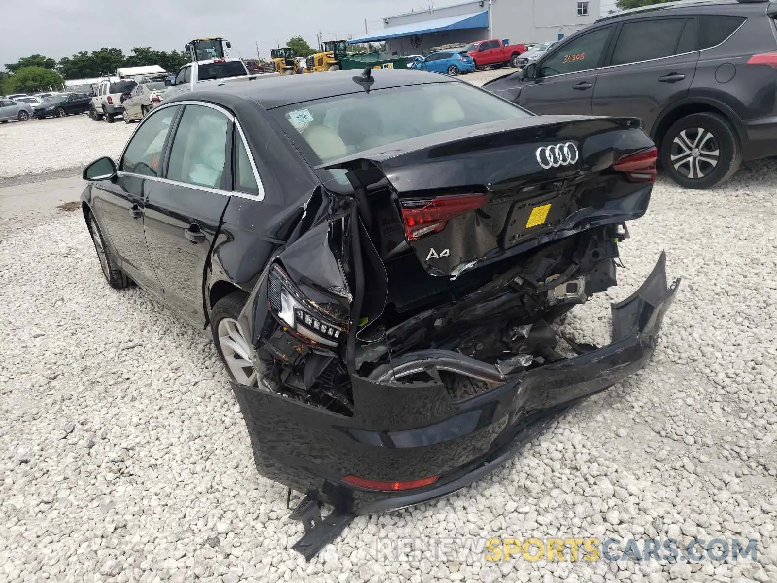 3 Photograph of a damaged car WAUGMAF4XKN002828 AUDI A4 2019