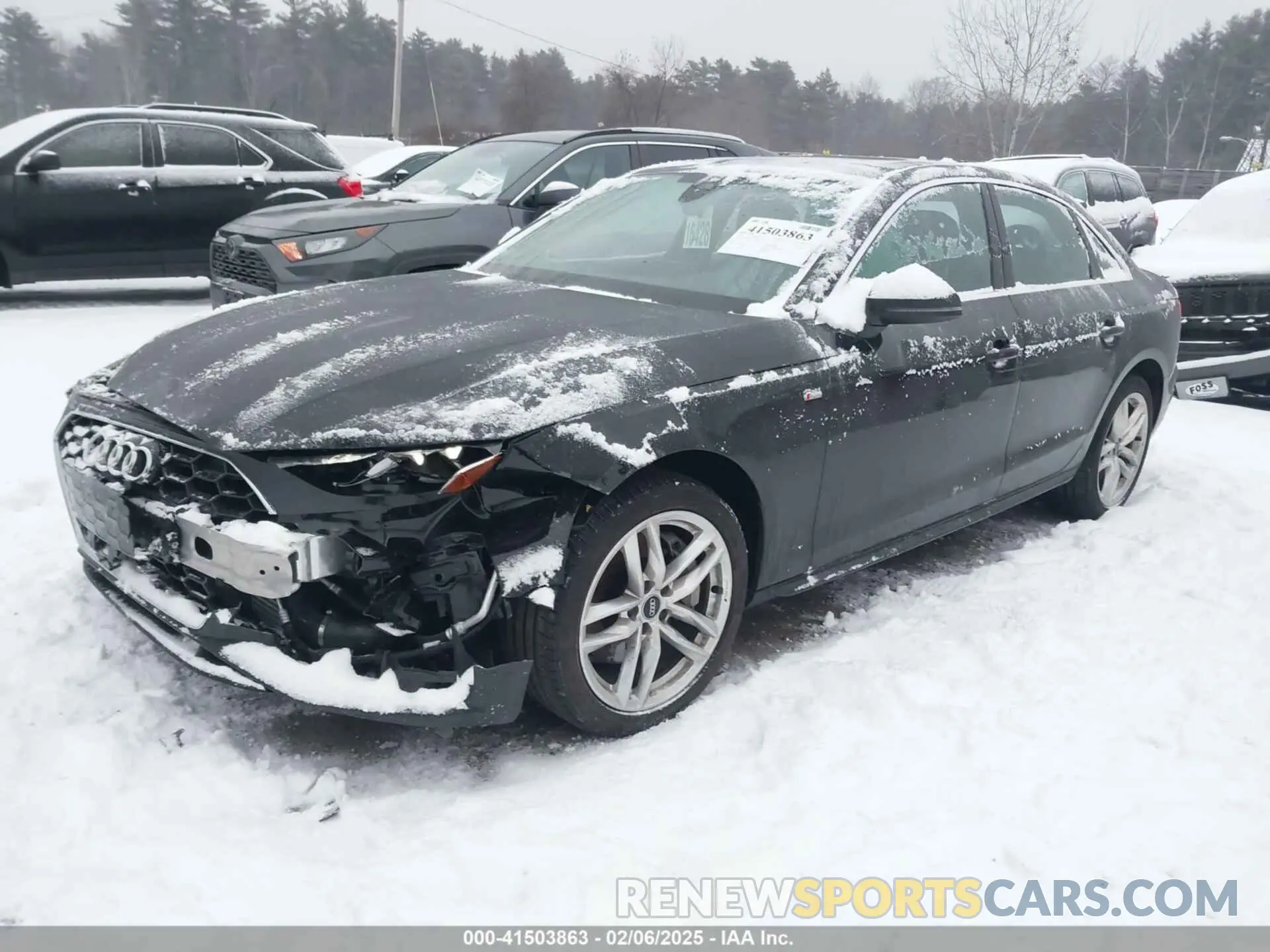 2 Фотография поврежденного автомобиля WAUDNAF42LA042880 AUDI A4 2020