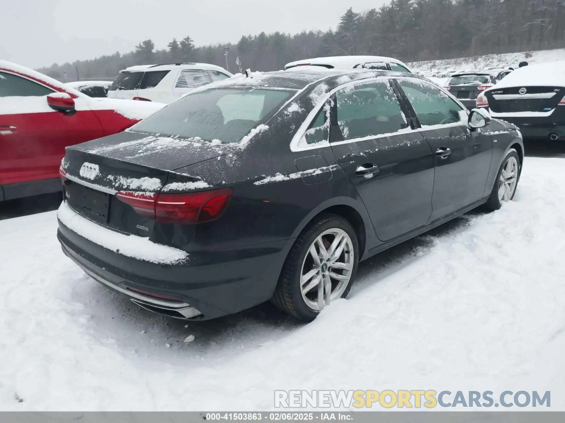 4 Фотография поврежденного автомобиля WAUDNAF42LA042880 AUDI A4 2020