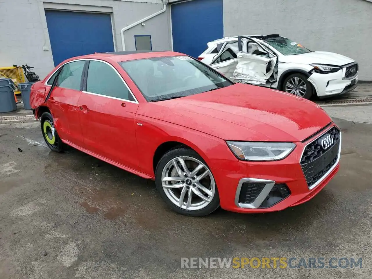 4 Фотография поврежденного автомобиля WAUDNAF44LN012952 AUDI A4 2020