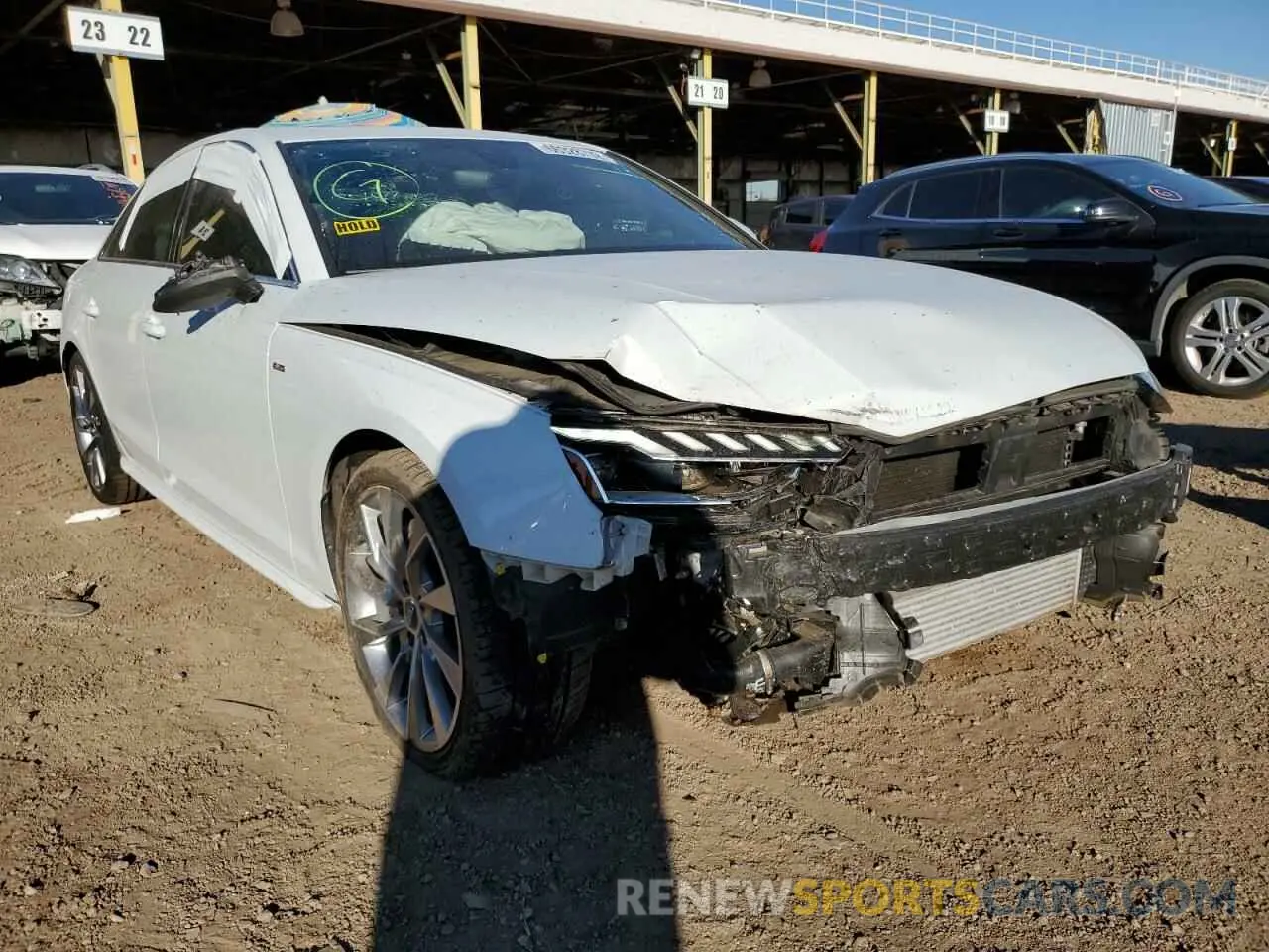 1 Photograph of a damaged car WAUENAF41LN006885 AUDI A4 2020