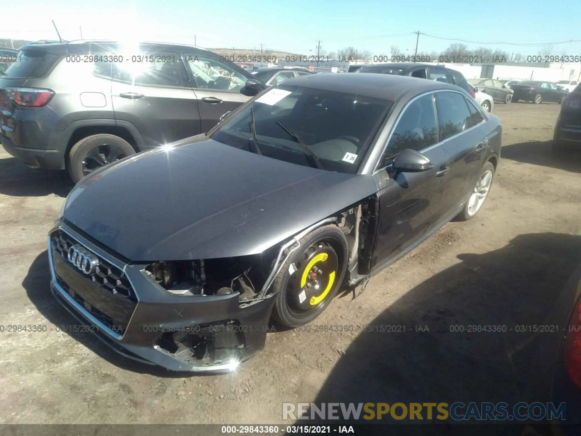 2 Photograph of a damaged car WAUENAF45LA055577 AUDI A4 2020