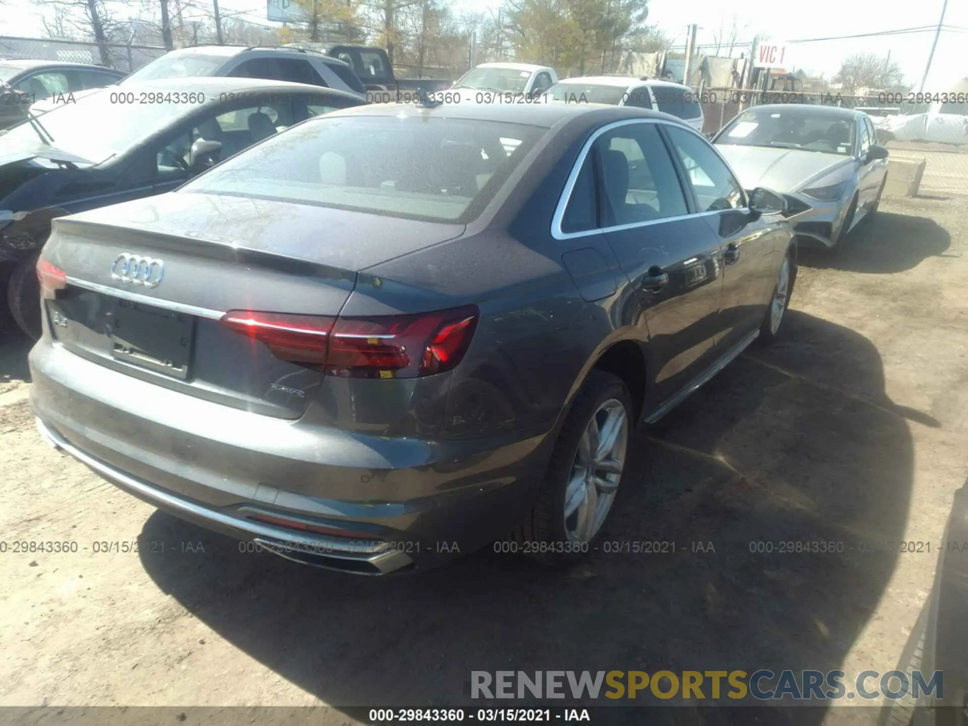 4 Photograph of a damaged car WAUENAF45LA055577 AUDI A4 2020