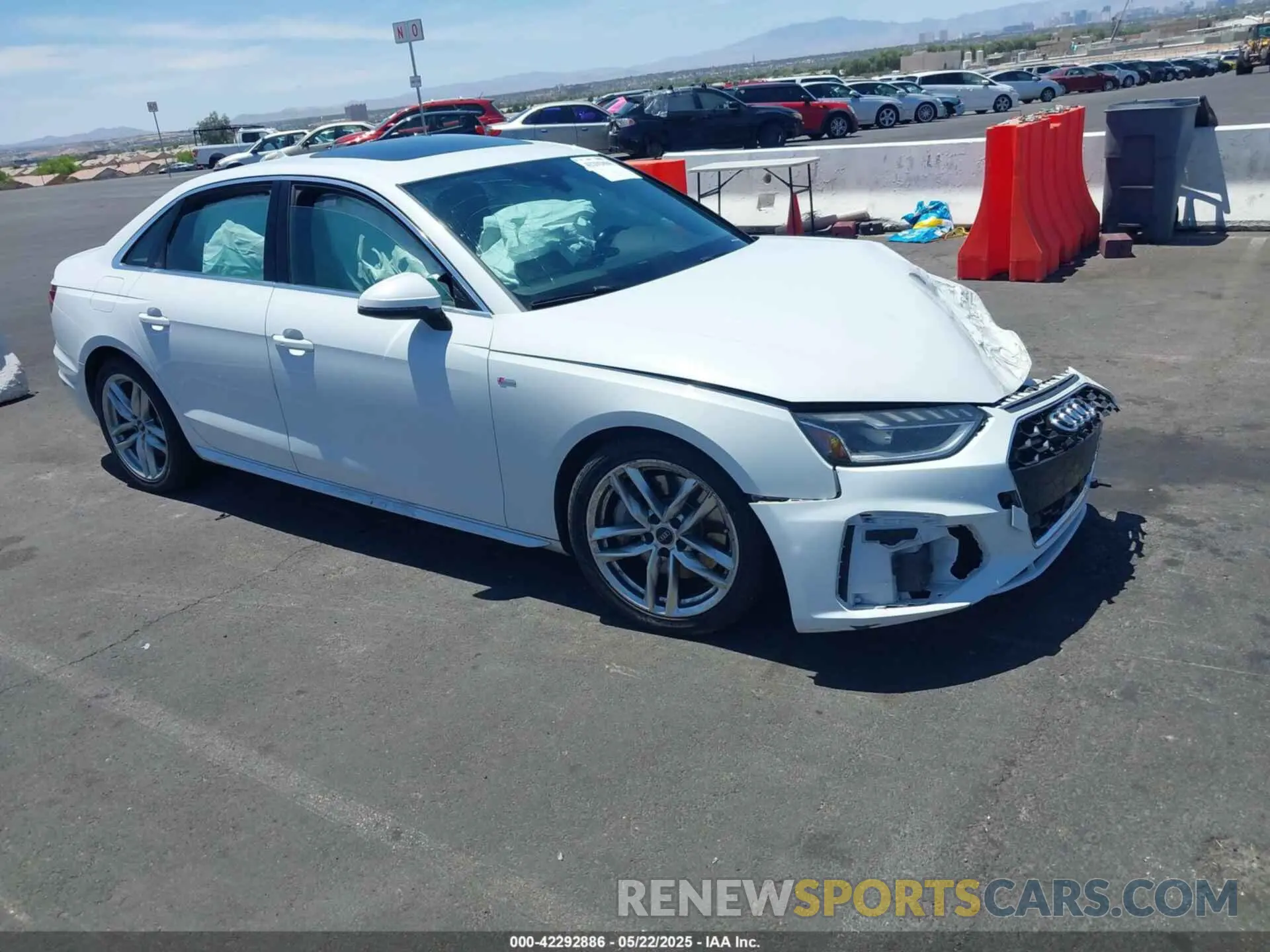 1 Photograph of a damaged car WAUENAF47LN008396 AUDI A4 2020