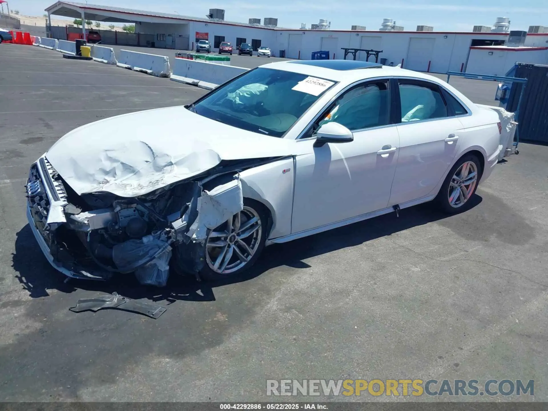 2 Photograph of a damaged car WAUENAF47LN008396 AUDI A4 2020
