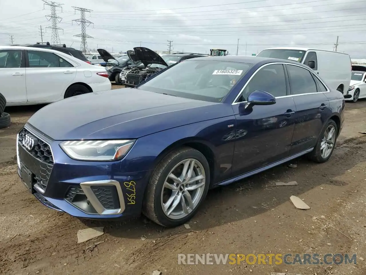 1 Photograph of a damaged car WAUENBF49LA055944 AUDI A4 2020