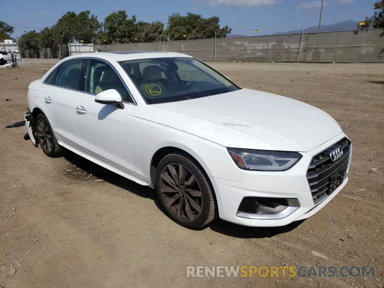 1 Photograph of a damaged car WAUGMAF43LN004017 AUDI A4 2020