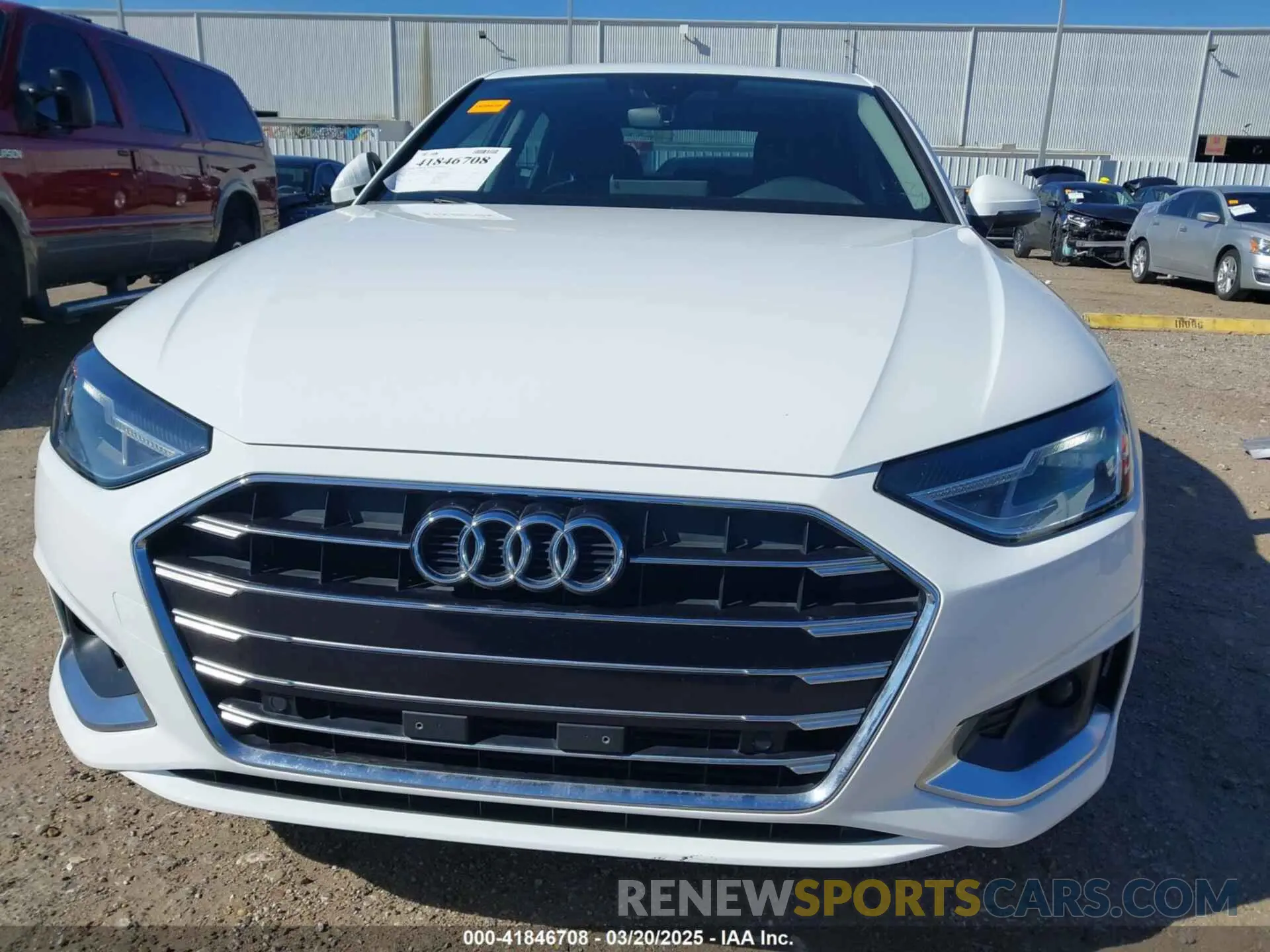 6 Фотография поврежденного автомобиля WAUGMAF44LN013504 AUDI A4 2020
