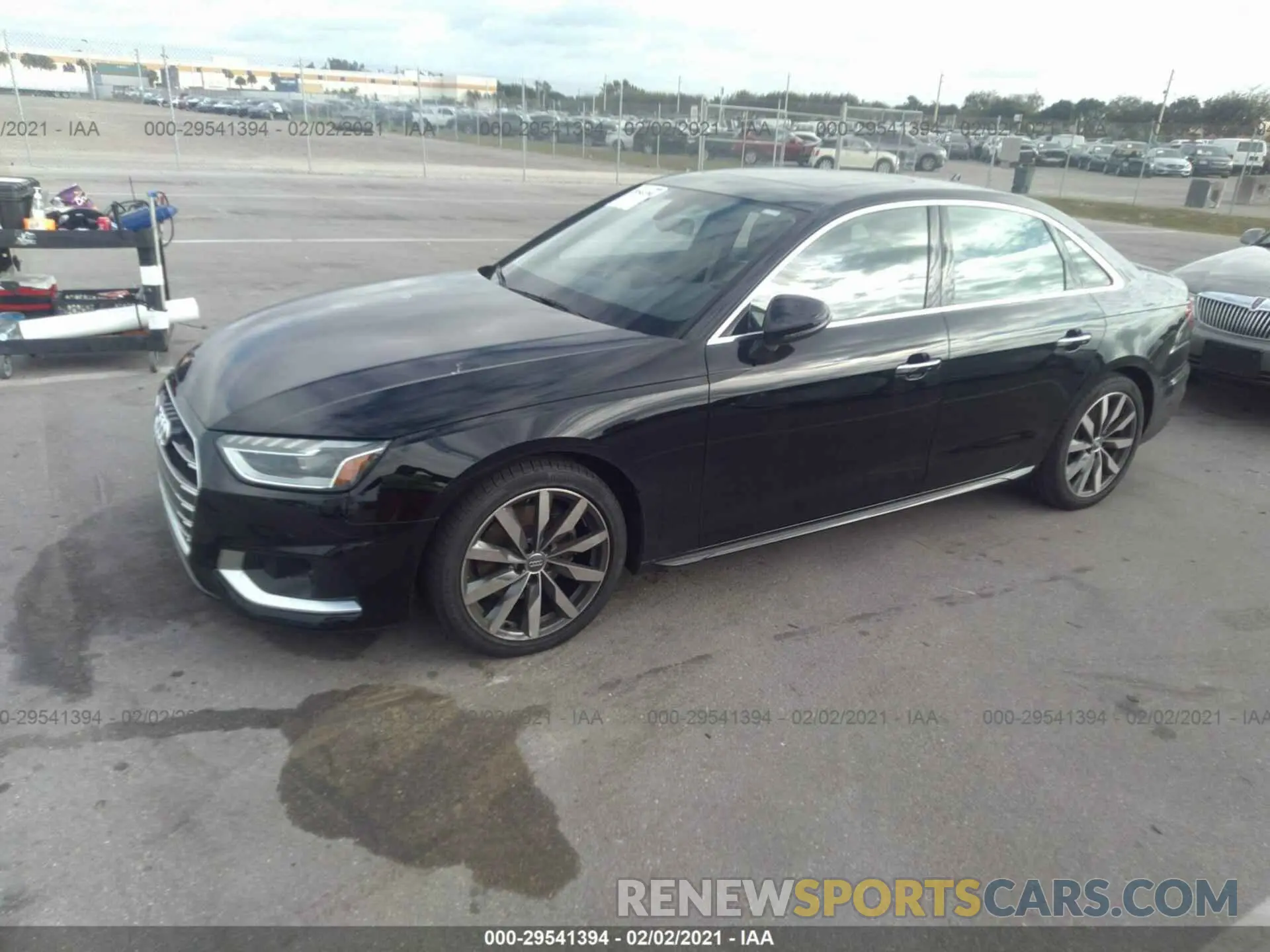 2 Photograph of a damaged car WAUHMAF4XLN007372 AUDI A4 2020
