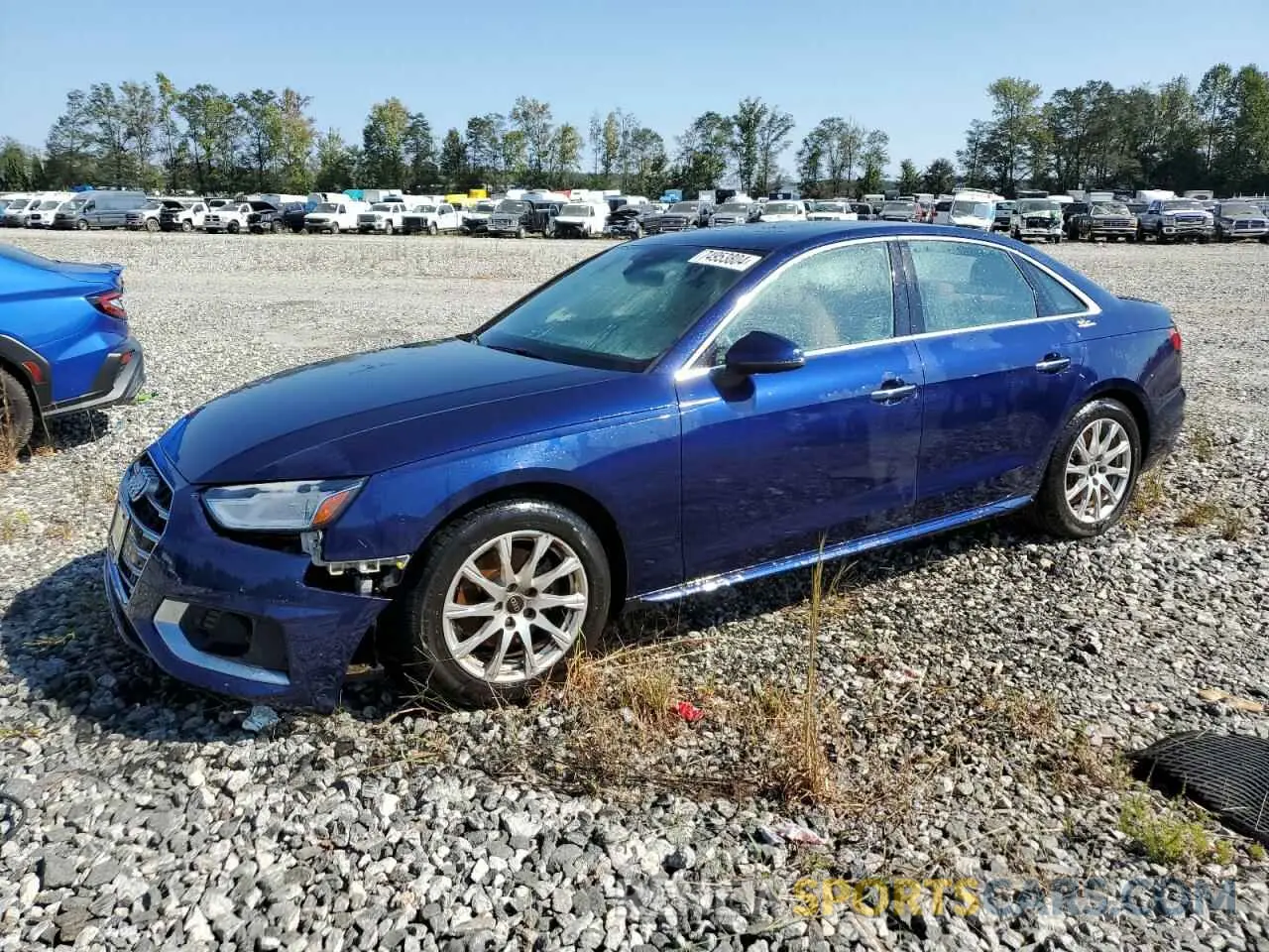 1 Фотография поврежденного автомобиля WAUABAF41MA059702 AUDI A4 2021