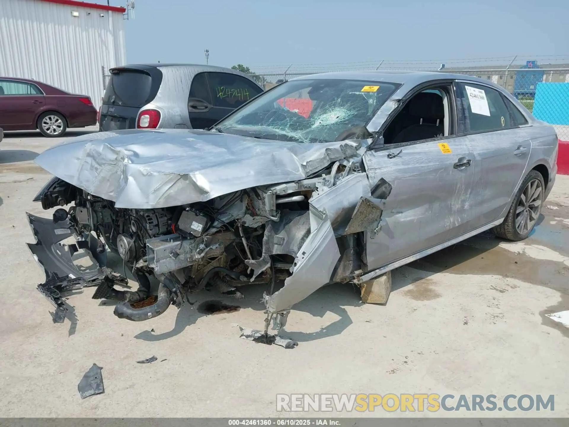 2 Фотография поврежденного автомобиля WAUABAF43MN009828 AUDI A4 2021