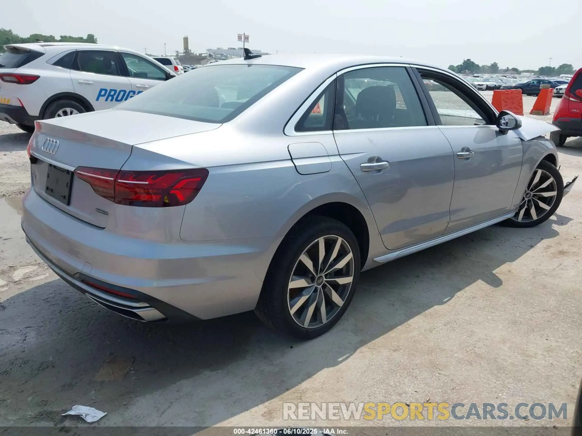 4 Фотография поврежденного автомобиля WAUABAF43MN009828 AUDI A4 2021