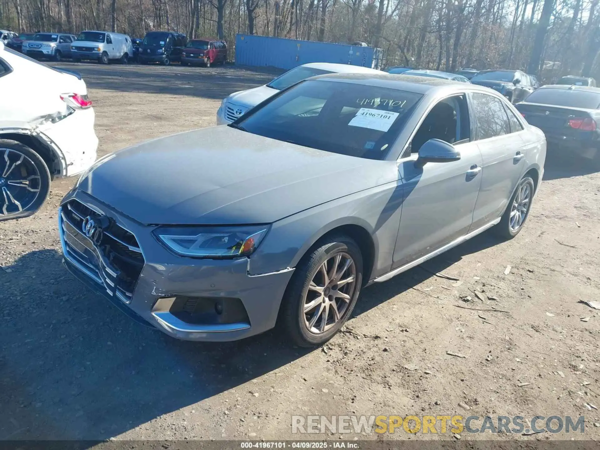 2 Фотография поврежденного автомобиля WAUABAF44MN012656 AUDI A4 2021