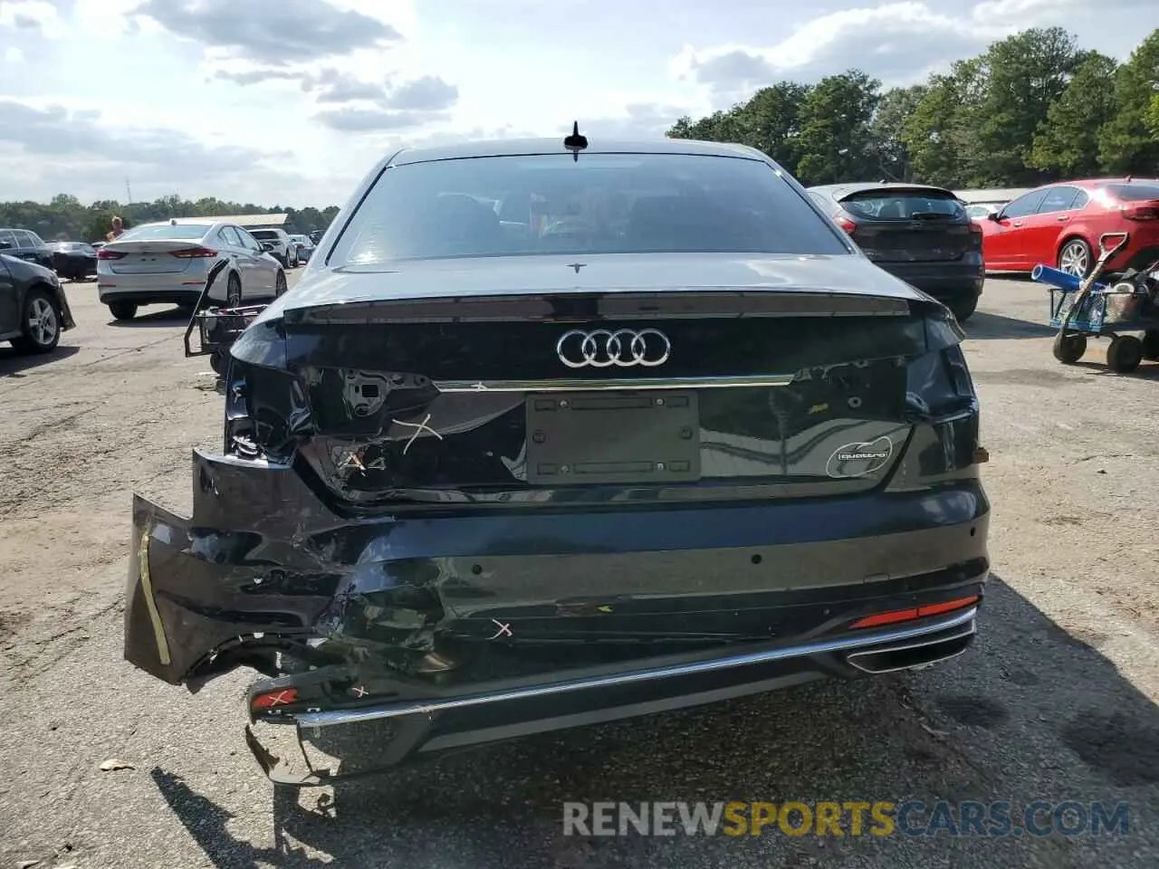 6 Фотография поврежденного автомобиля WAUABAF45MA073408 AUDI A4 2021