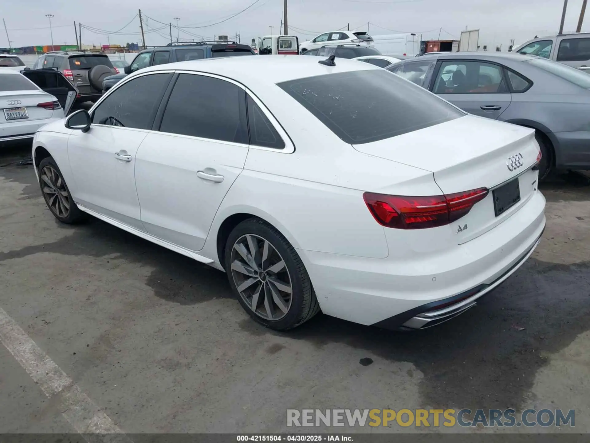 3 Photograph of a damaged car WAUABAF46MA051529 AUDI A4 2021