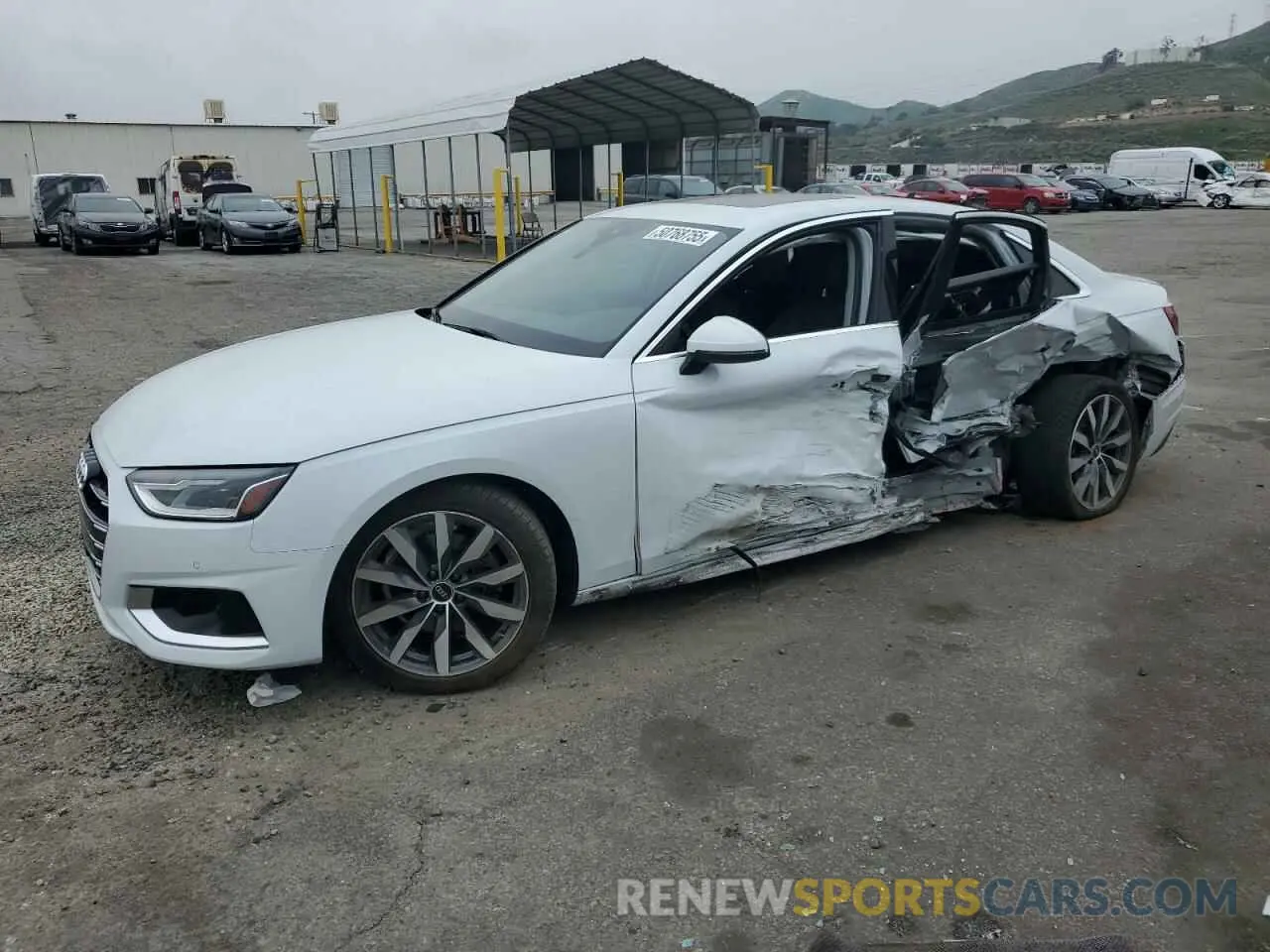 1 Photograph of a damaged car WAUABAF47MA042337 AUDI A4 2021
