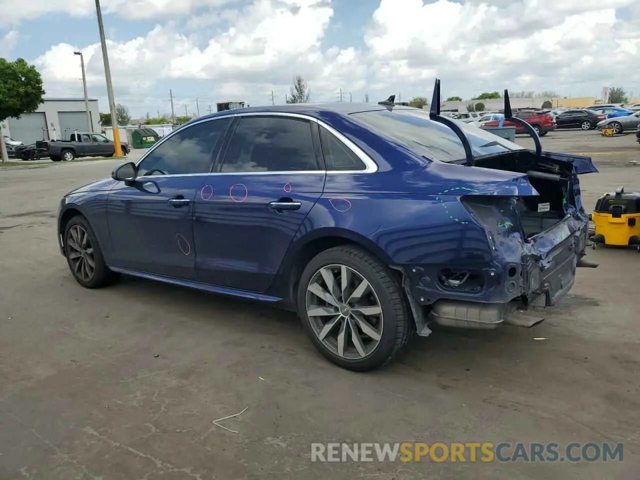 2 Photograph of a damaged car WAUABAF47MN002221 AUDI A4 2021