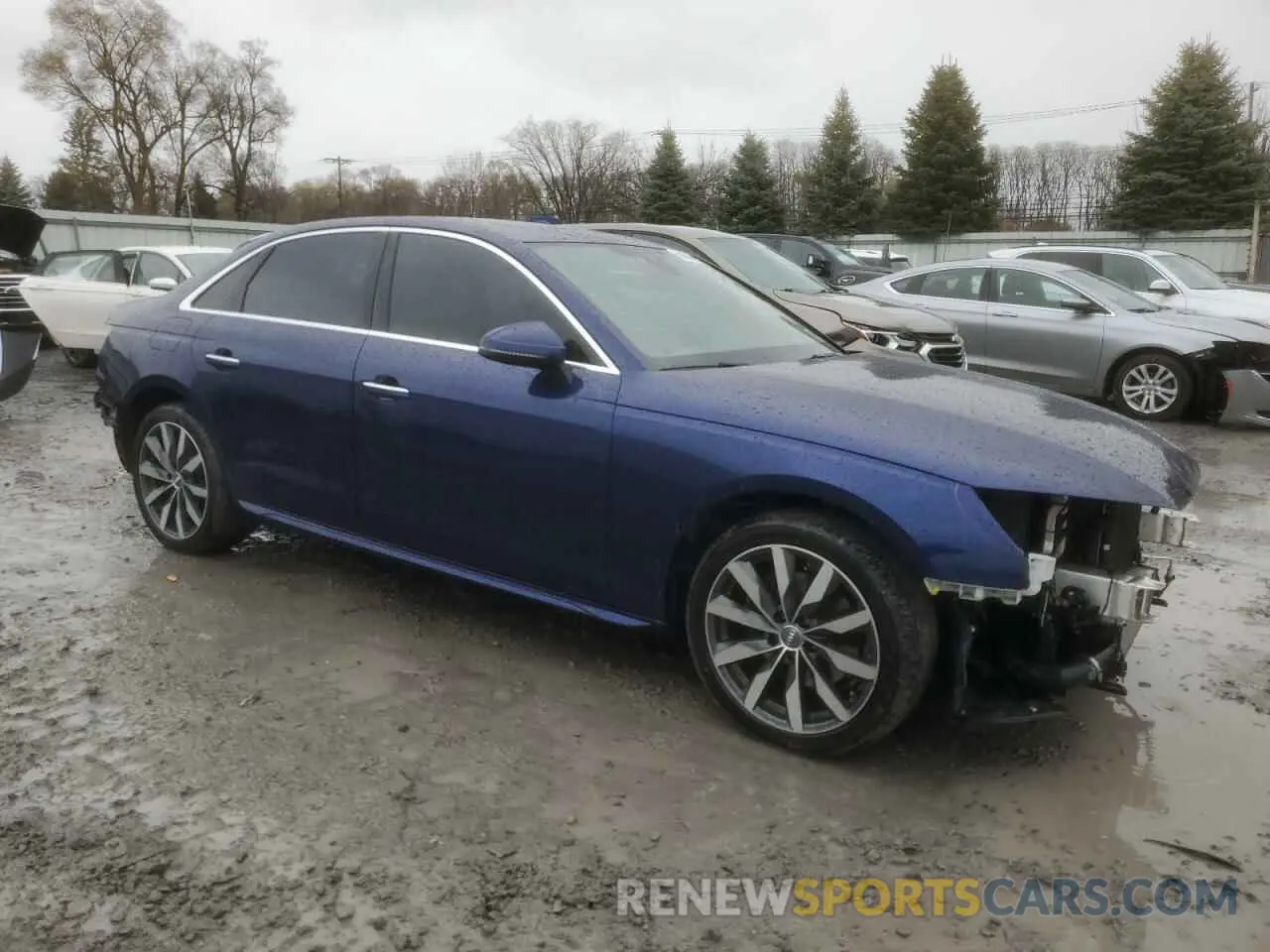4 Фотография поврежденного автомобиля WAUABAF47MN002302 AUDI A4 2021
