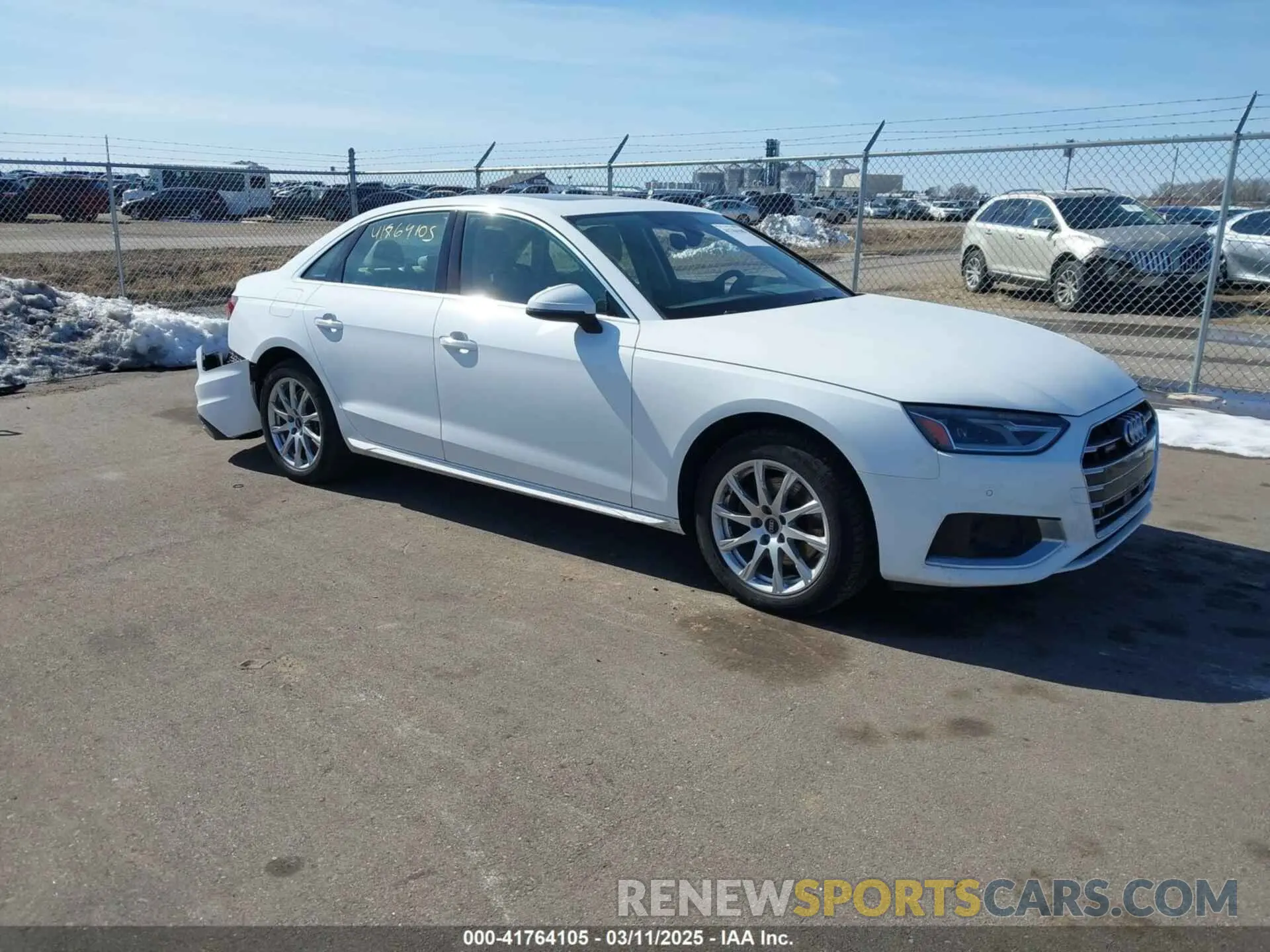 1 Фотография поврежденного автомобиля WAUABAF48MA087027 AUDI A4 2021