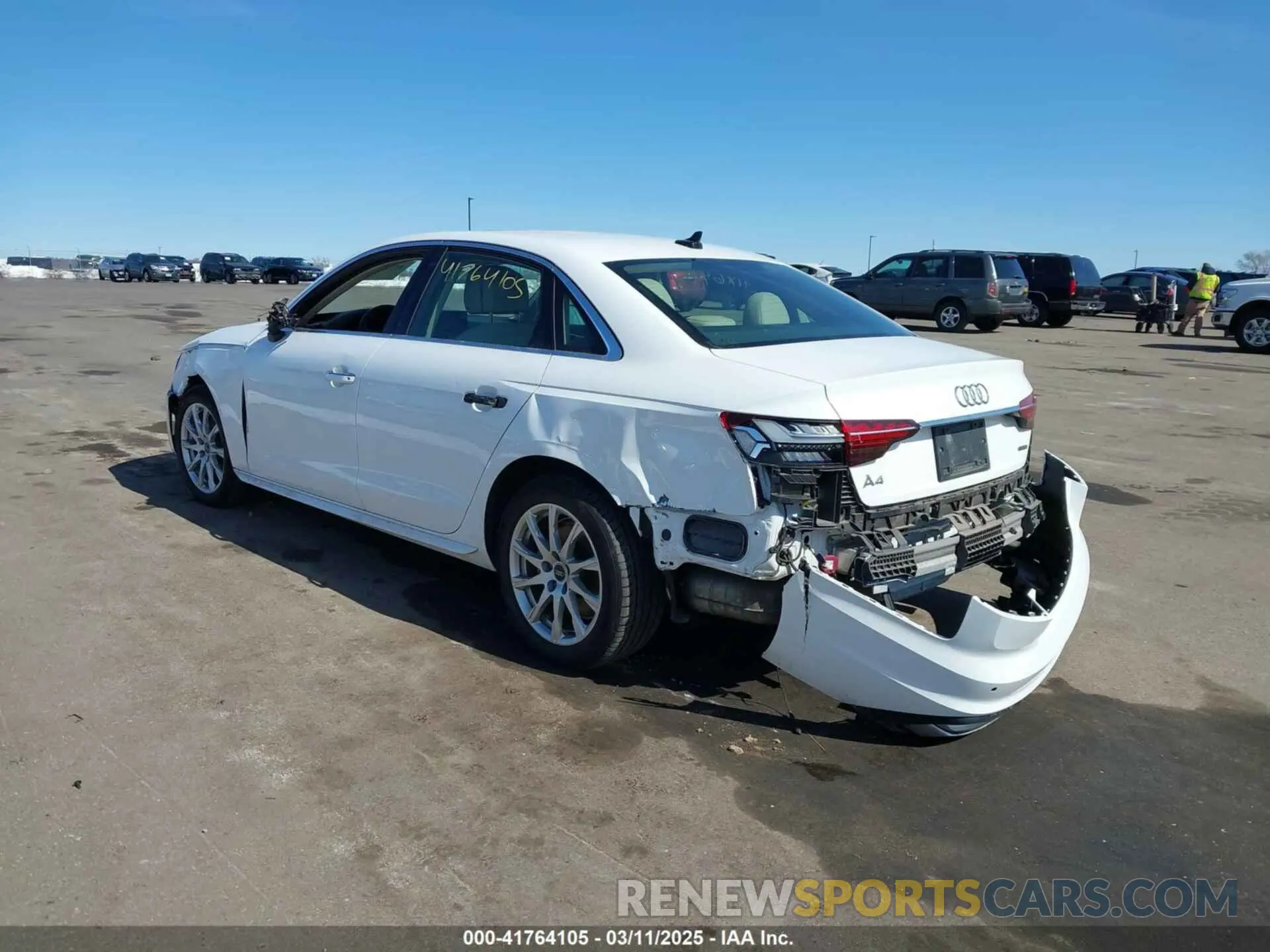 6 Фотография поврежденного автомобиля WAUABAF48MA087027 AUDI A4 2021