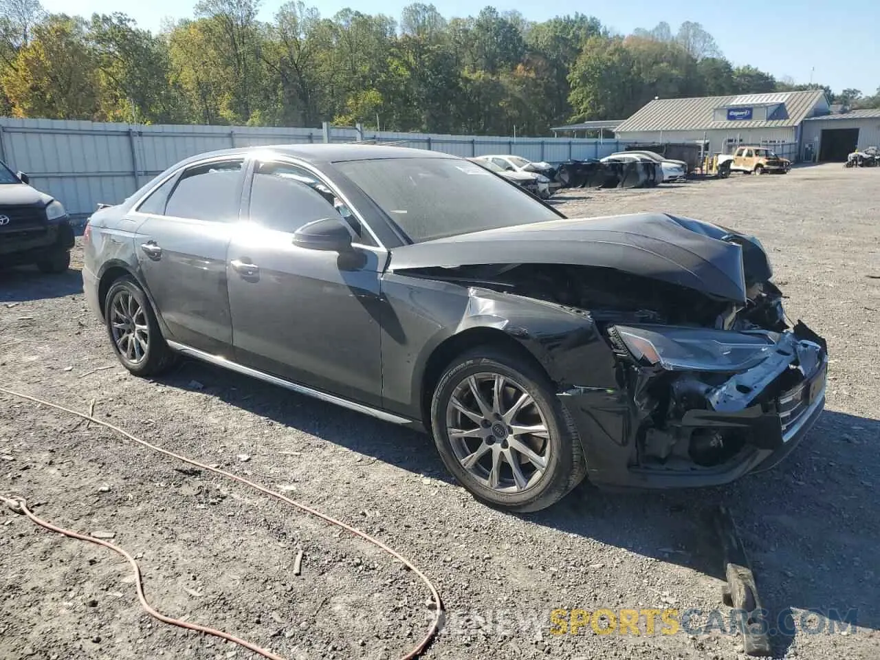 4 Фотография поврежденного автомобиля WAUABAF49MN006836 AUDI A4 2021