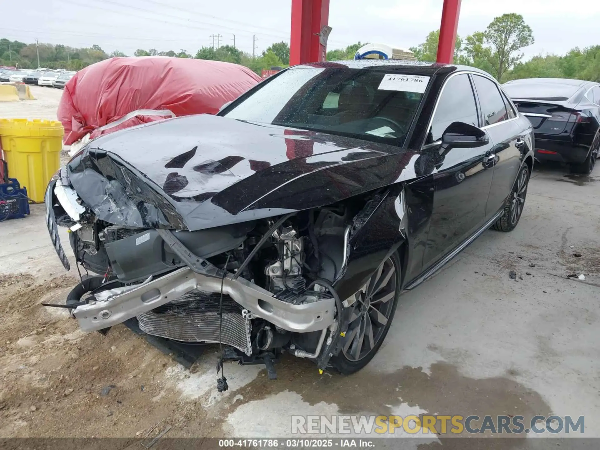 2 Photograph of a damaged car WAUBBAF42MN006438 AUDI A4 2021
