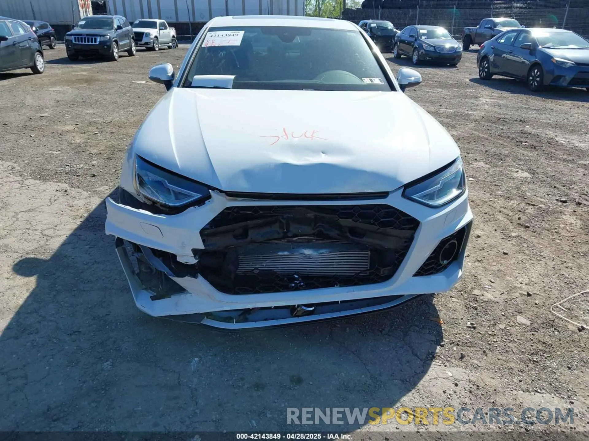 16 Photograph of a damaged car WAUDAAF46MN007457 AUDI A4 2021