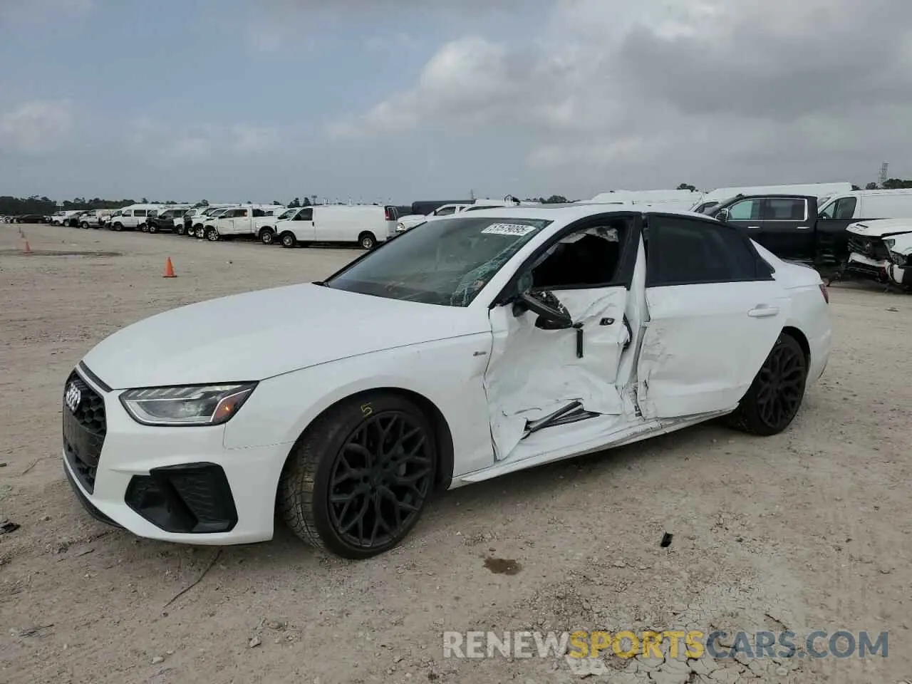 1 Photograph of a damaged car WAUEAAF42MA016796 AUDI A4 2021