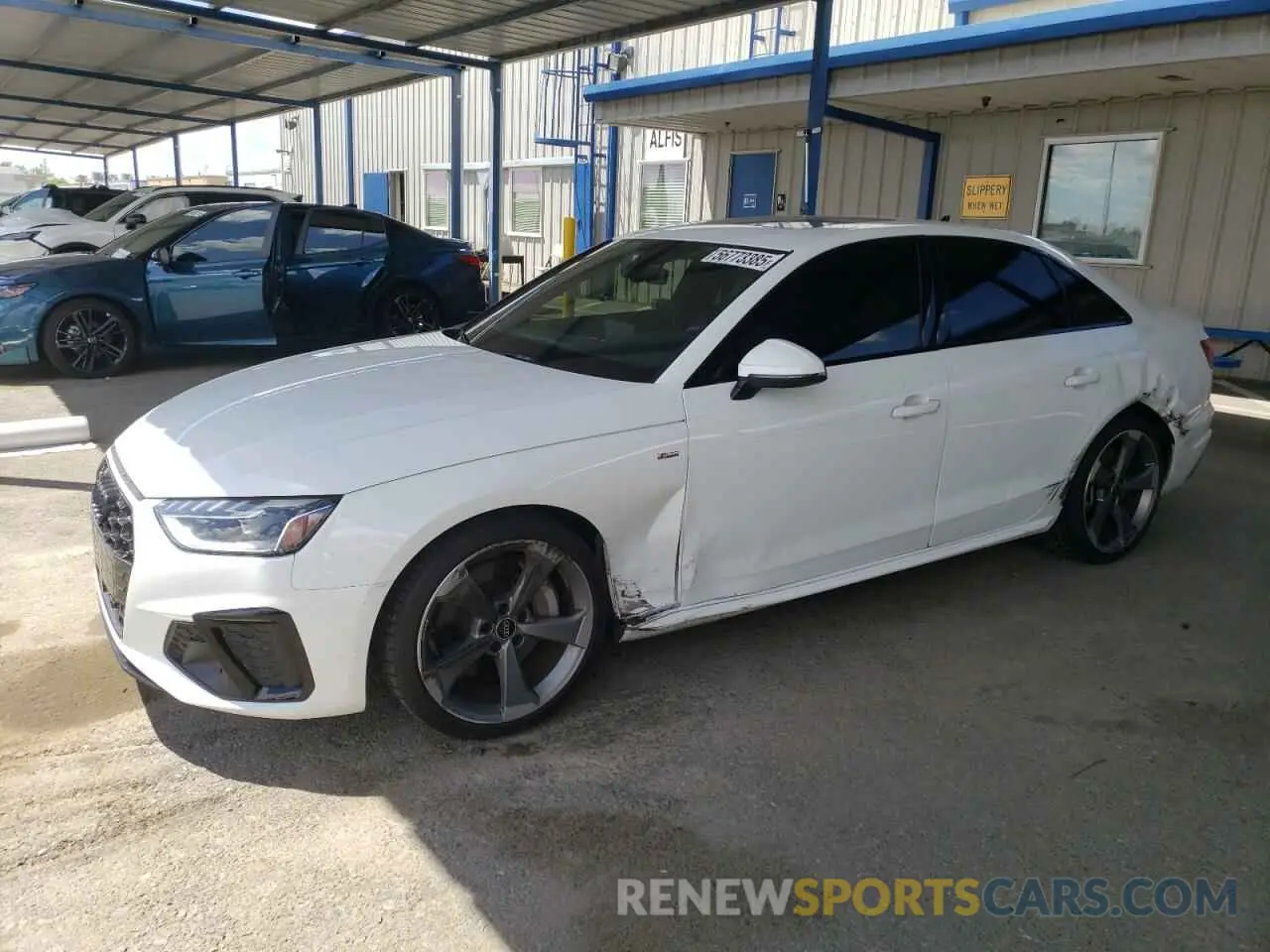 1 Фотография поврежденного автомобиля WAUEAAF47MA040978 AUDI A4 2021