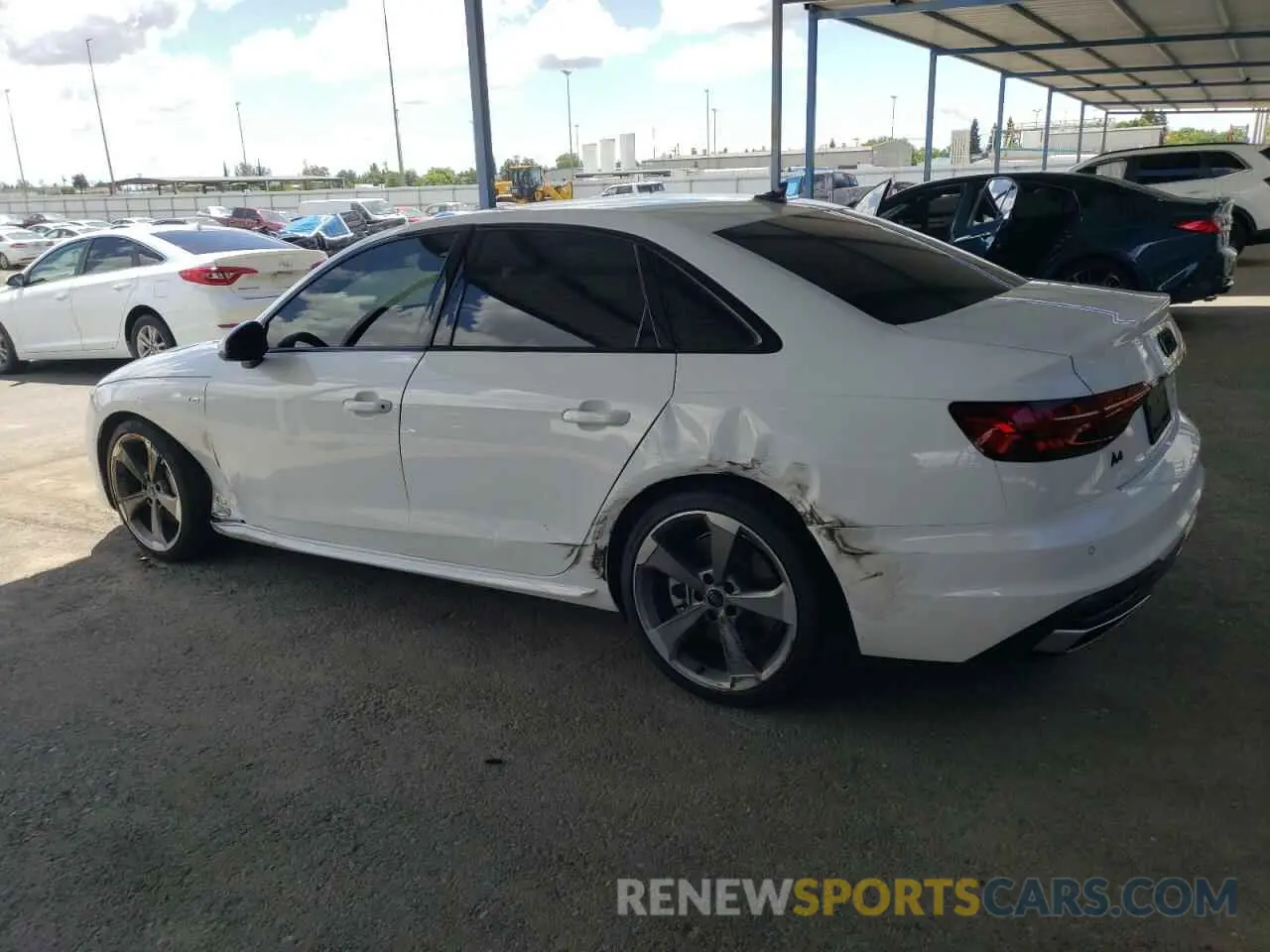 2 Фотография поврежденного автомобиля WAUEAAF47MA040978 AUDI A4 2021