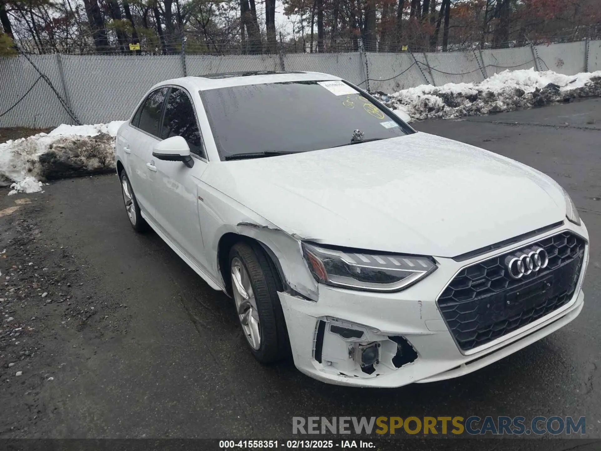 1 Фотография поврежденного автомобиля WAUEAAF48MA014602 AUDI A4 2021