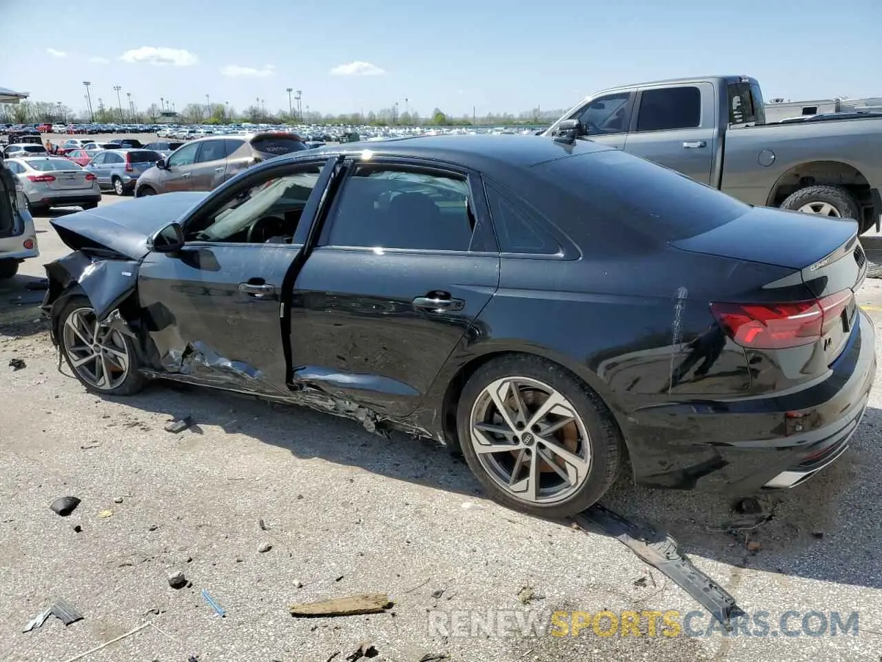 2 Фотография поврежденного автомобиля WAUEAAF49MA079393 AUDI A4 2021