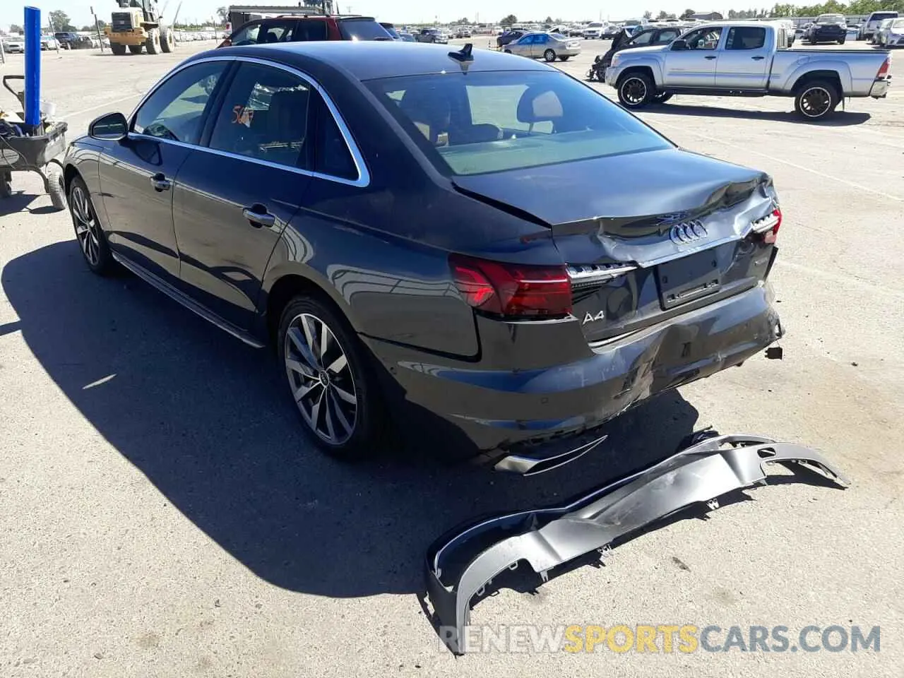 3 Photograph of a damaged car WAUCBAF48NN000973 AUDI A4 2022